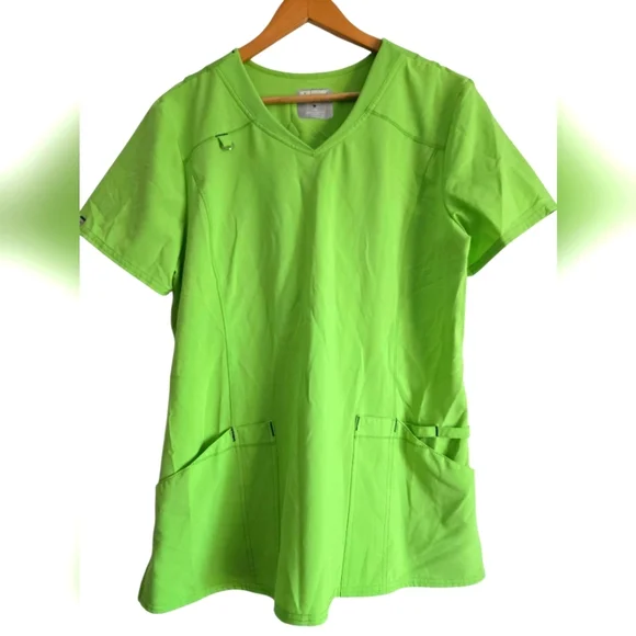 Scrubstar Green Scrub Top Size Large - Picture 1 of 3